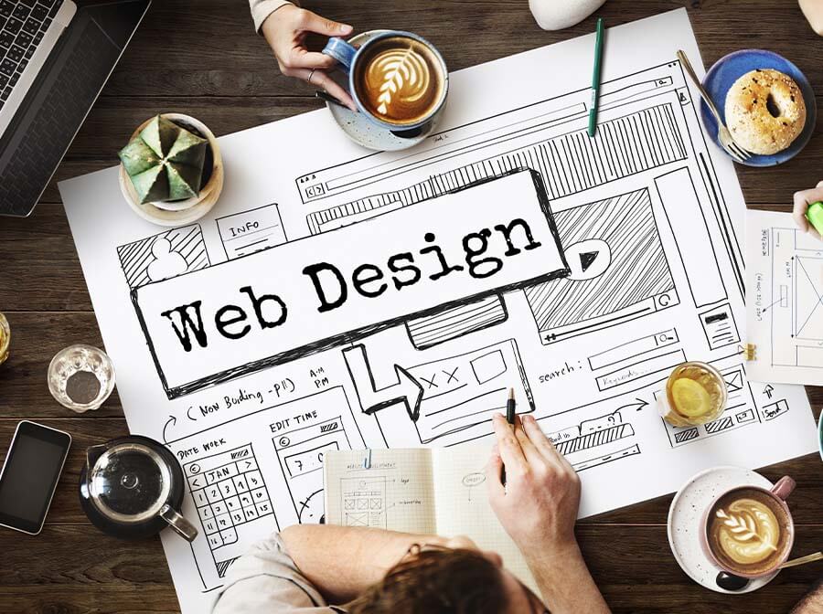 Sketch design of a website design in Melbourne Florida