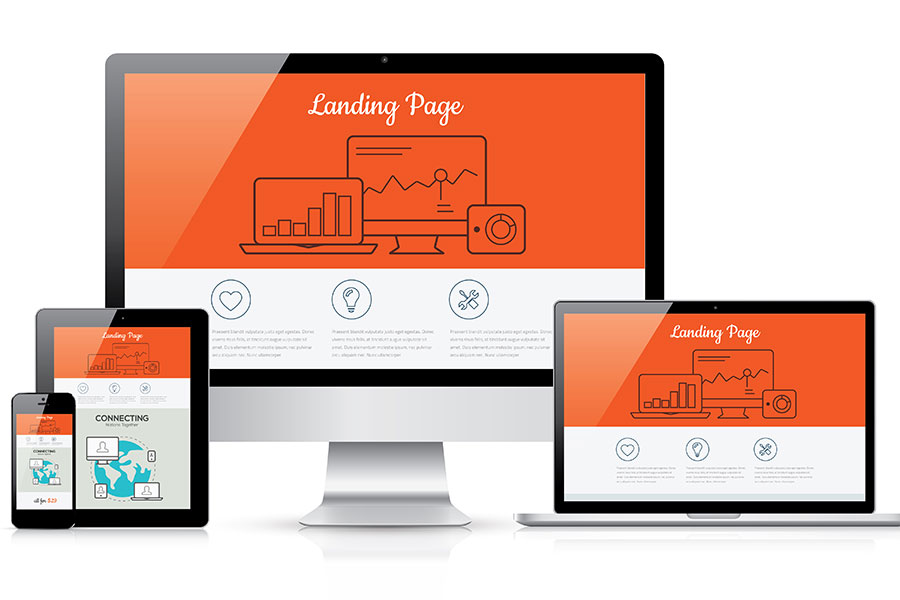A white and orange website design for a small business in Cocoa, FL. Get custom website design services from our team at Right Click Digital, Inc.